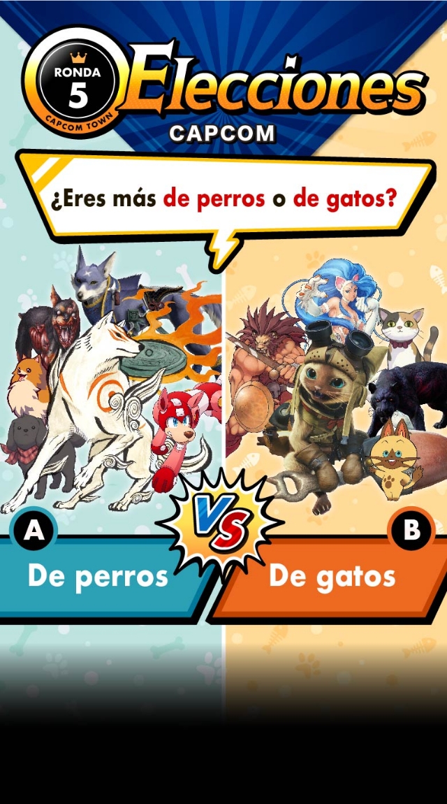 Capcom Elections Round 5: Do you feel like a Dog person or a Cat person?