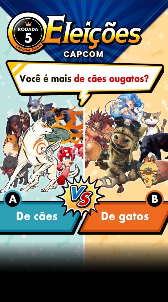 Capcom Elections Round 5: Do you feel like a Dog person or a Cat person?