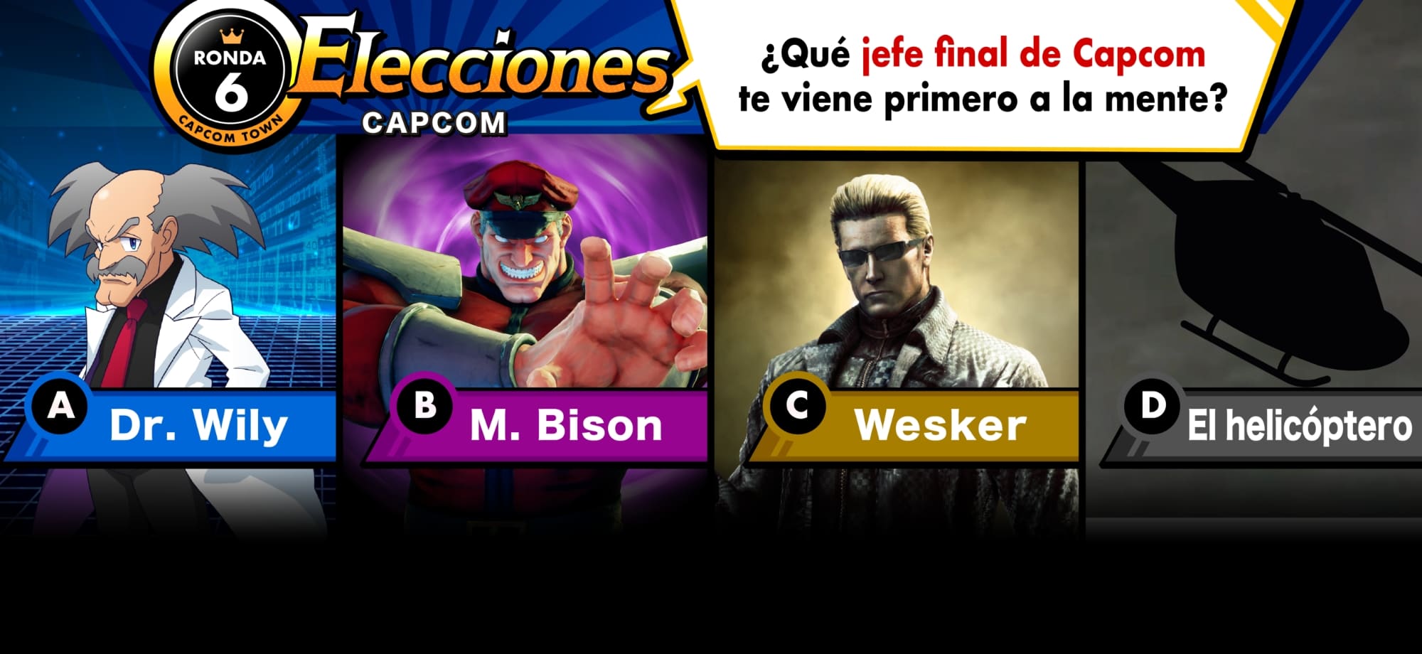 Elecciones de Capcom: ronda 6: ¿Qué último jefe de Capcom te viene primero a la mente?