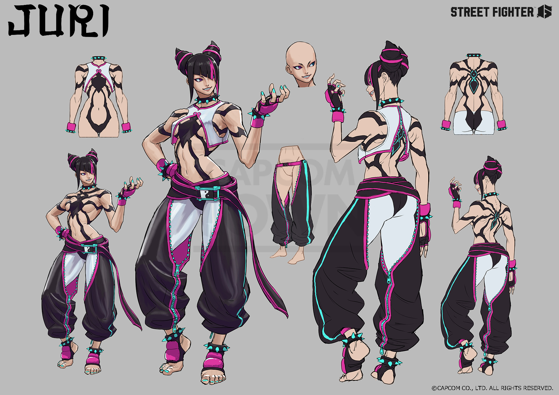 Juri Imagens da personagem, Recurso de desenvolvimento, Street Fighter 6, Museu