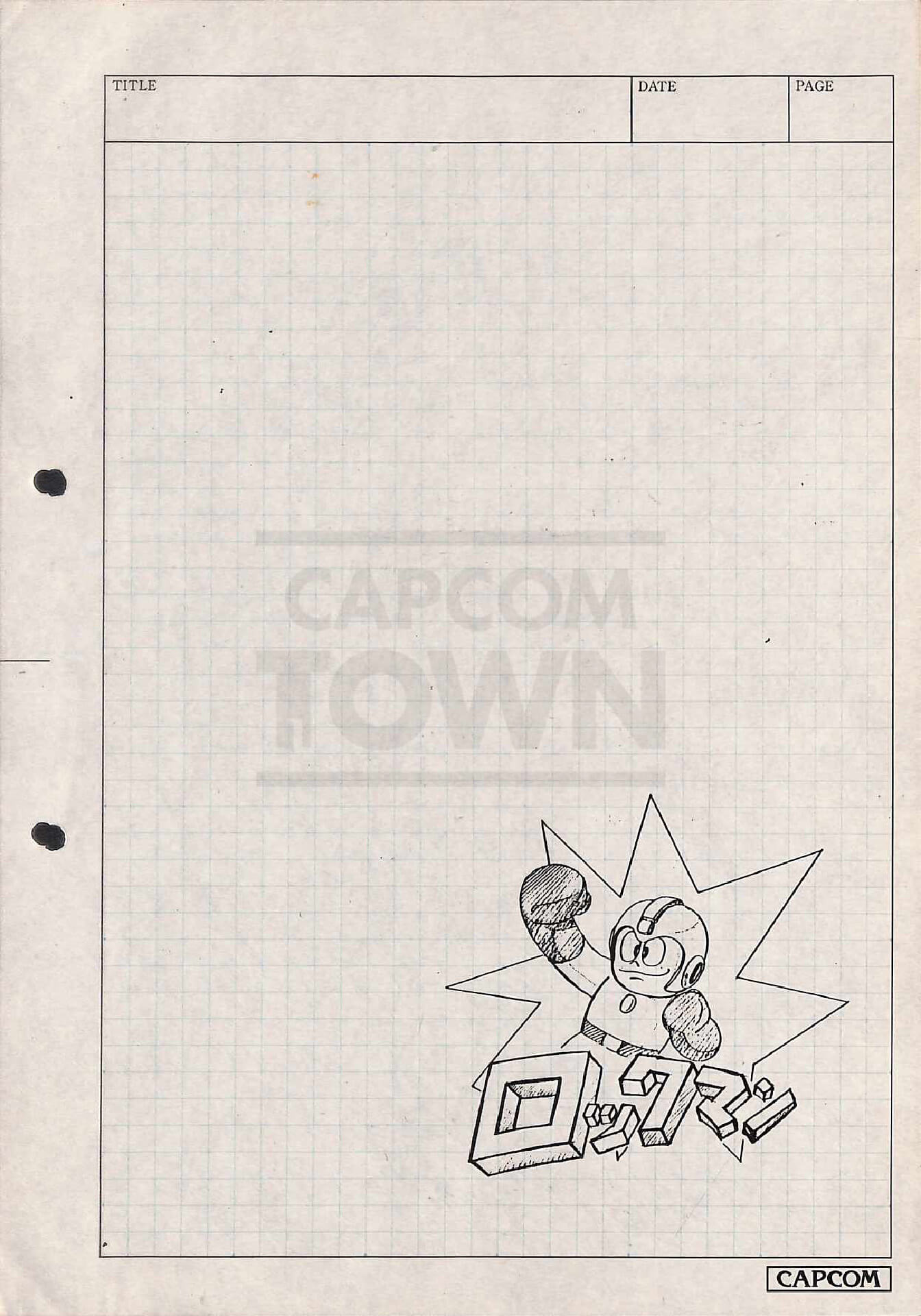 Development document cover sheet game design docs mega man museum