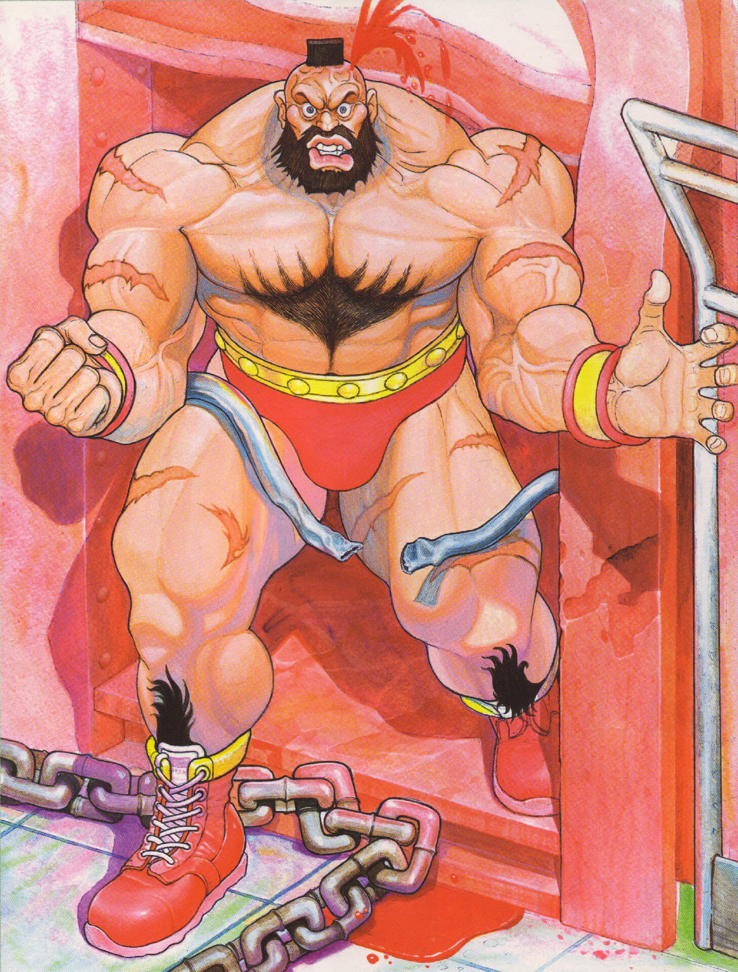 Zangief In-Game Image Double Lariat, Images, Street Fighter II, Museum