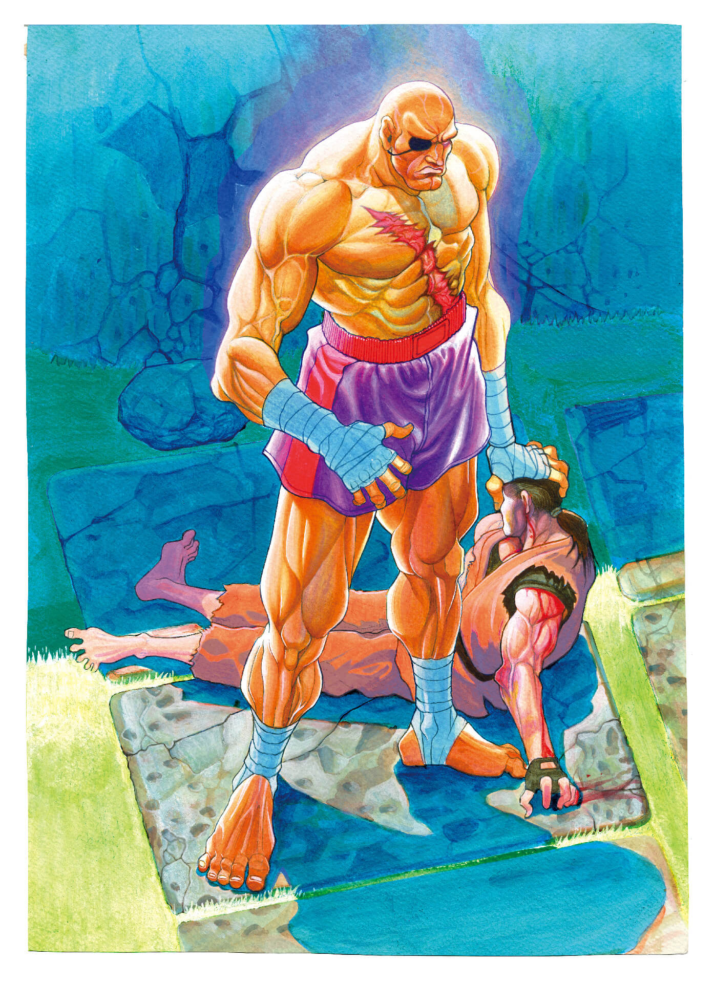 Sagat Character Concept Art | Images | Street Fighter II | Museum