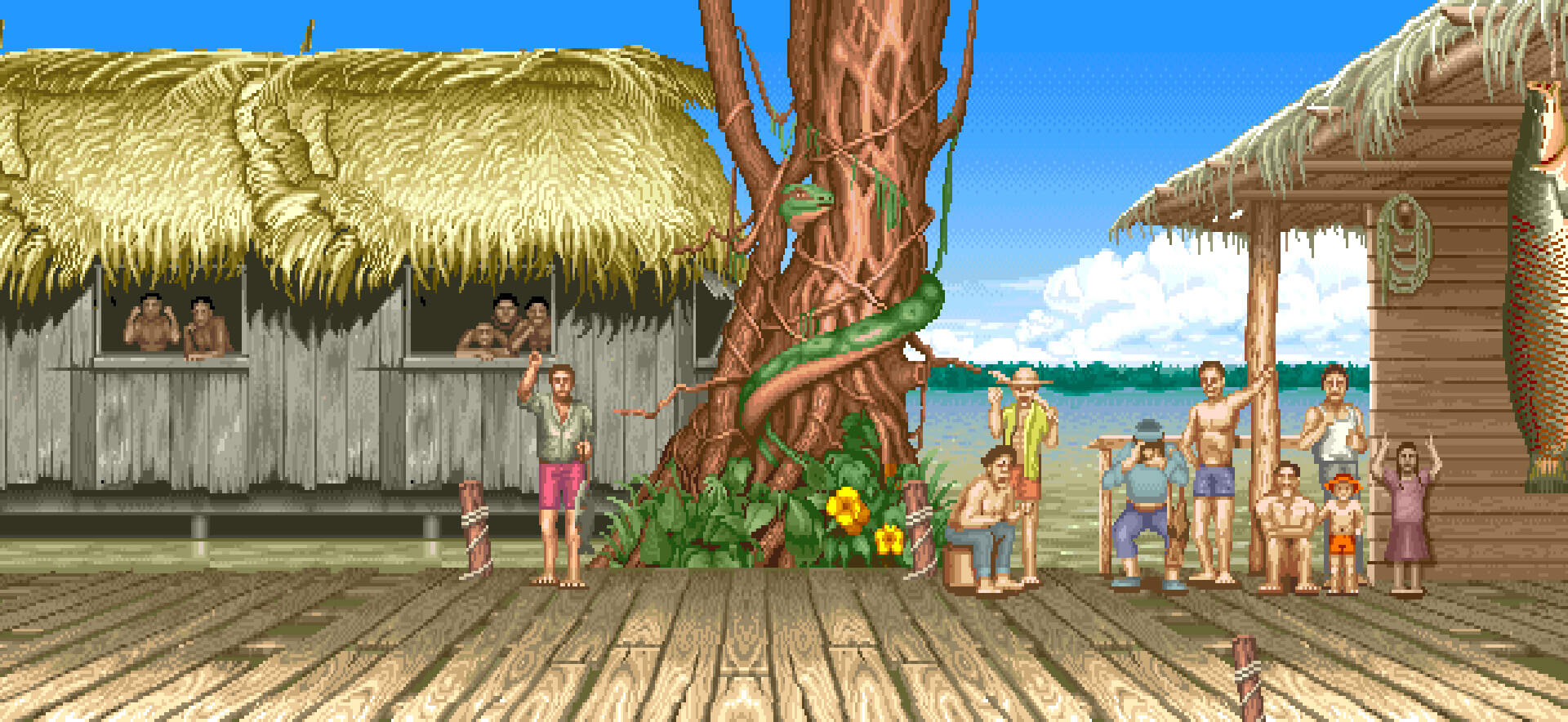 Blanka's Stage In-Game Background, Images, Street Fighter II, Museum