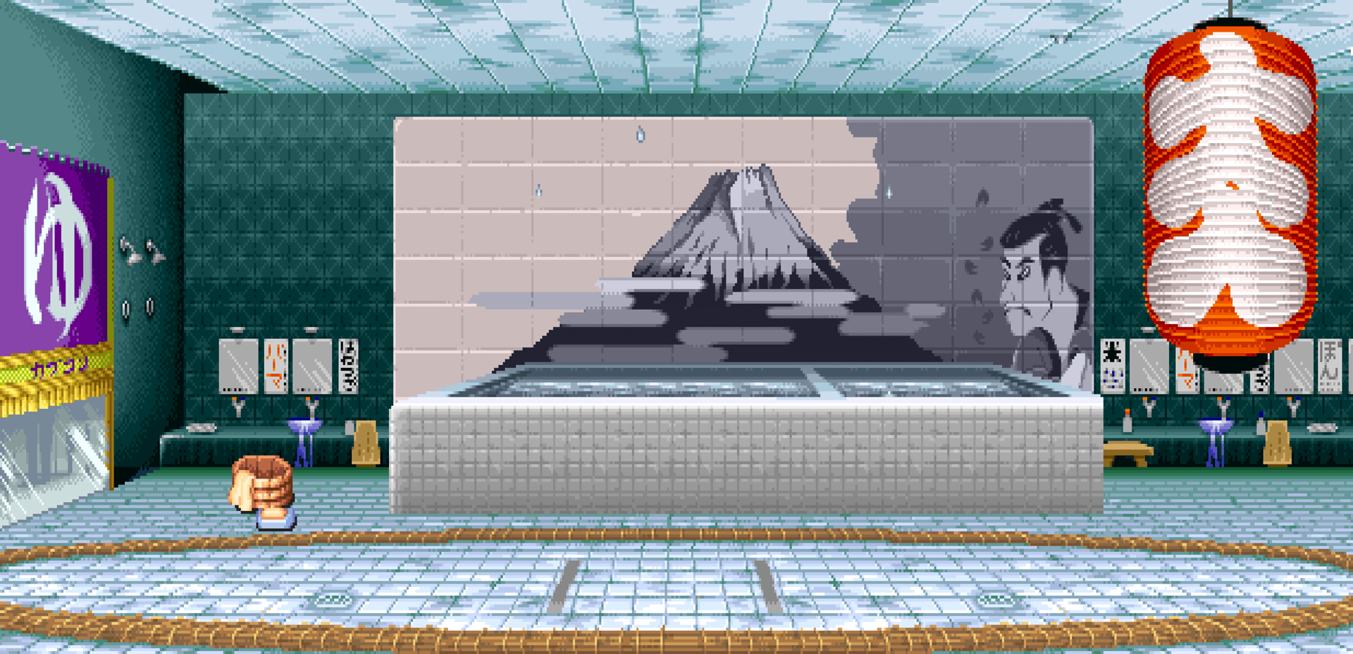 E. Honda's Stage In-Game Background | Images | Street Fighter II | Museum |  Capcom Town